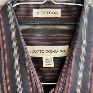 Pronto Uomo Stylish Striped Button Up Shirt